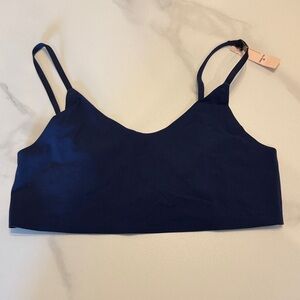 Victoria's Secret Women Seamless Unlined Bralette Bra Navy Blue Size Medium NWT